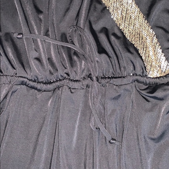 Kardashian Kollection sequin lined black JUMPSUIT - Picture 2 of 6